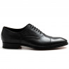 Elegante scarpa oxford J. Wilton nera in pelle