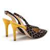 Chanel L'Arianna leopard con tacco giallo