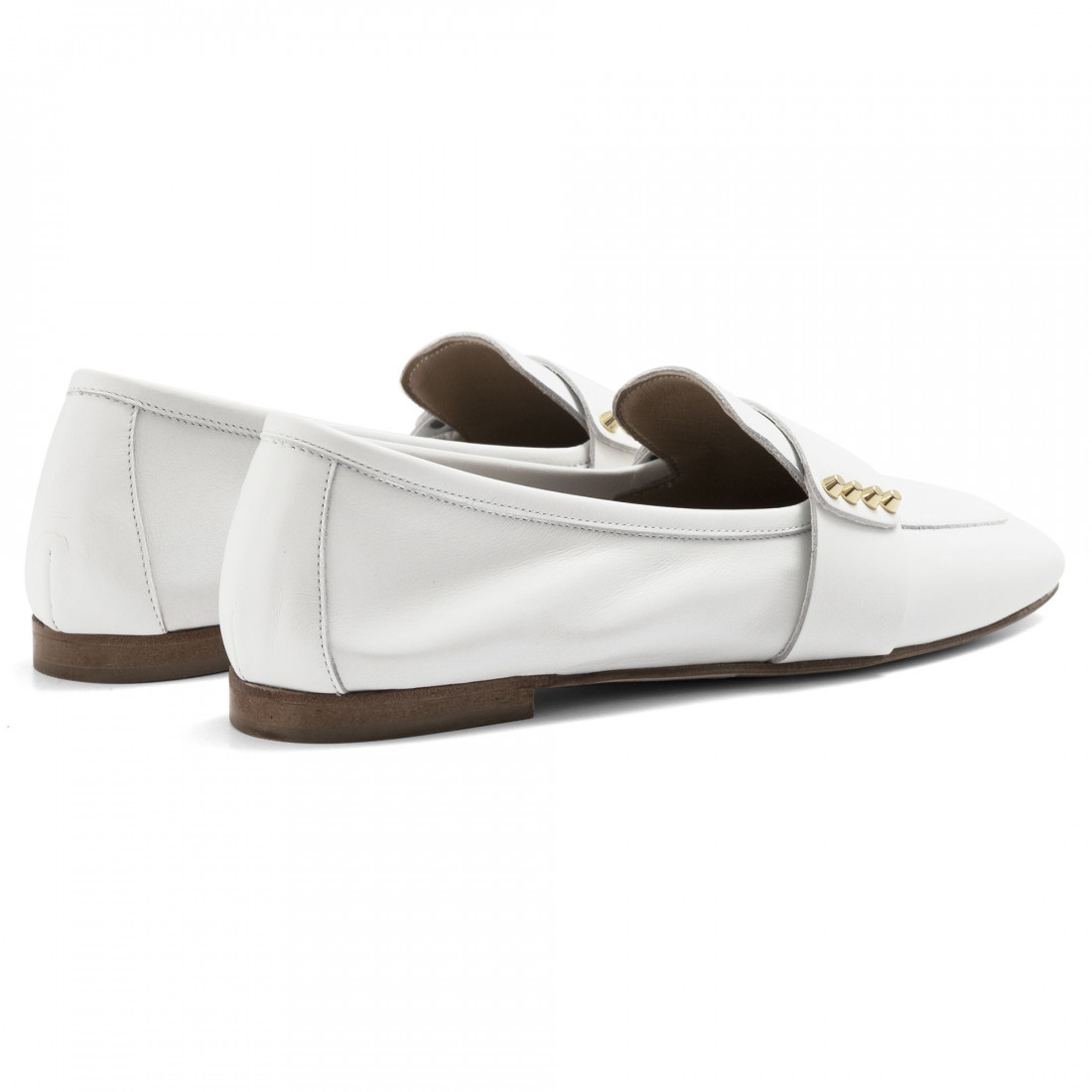 Mocassino donna Nouvelle Femme in nappa bianca