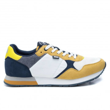 Sneakers da uomo Xti in tessuto giallo blu bianco