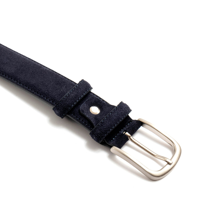 Cintura regolabile Sangiorgio in camoscio blu