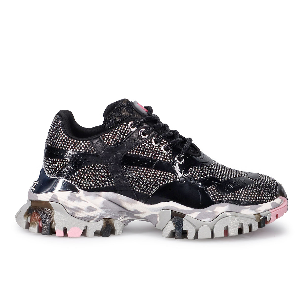 CLJD: Sneakers da donna CLJD Jewel nera con strass