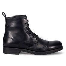 Stivaletto stringato da uomo jp/david in pelle nera