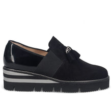 Slip on nappine camoscio nero
