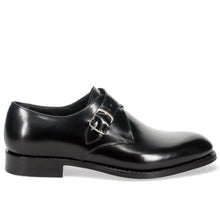 Monk strap pelle nera