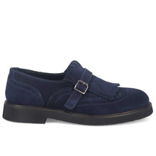 Frangia camoscio blu