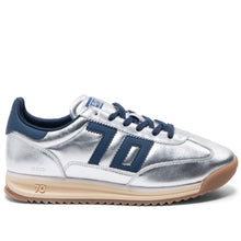 Jogger metallic silver leather sponge navy 70