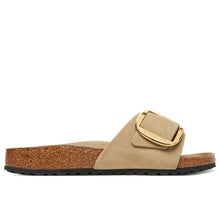 Madrid big buckle pelle oliata - tobacco brown