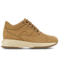 Hogan: Sneaker da donna Hogan Interactive in nabuk vintage marrone chiaro
