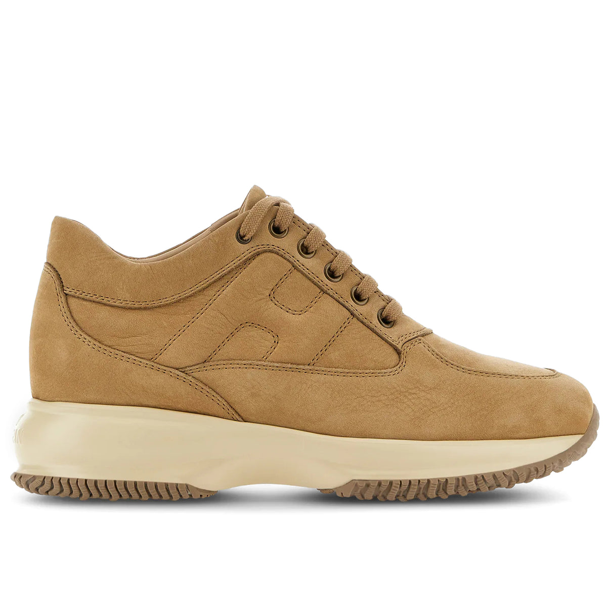 Hogan: Sneaker da donna Hogan Interactive in nabuk vintage marrone chiaro