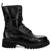 Combat lace up boot black