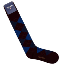 Sabattus rombol navy-blue-sky-orange