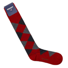 Sabattus rombol grey-red-royal ble