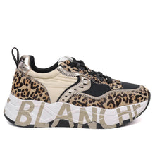 Club105. calf hair/nylon beige black