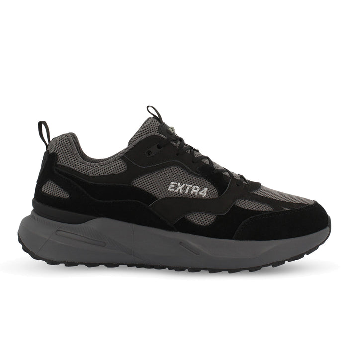 EXTR4: Sneaker da uomo Kaizen in tessuto tecnico idrorepellente e suede nero