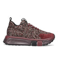 FABI: Sneaker da donna New F65 in tessuto e suede bordeaux idrorepellente con suola extralight