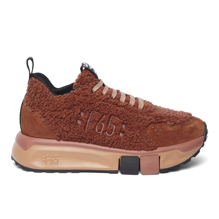 FABI: Sneaker da donna Fabi New F65 in suede e teddy color ruggine