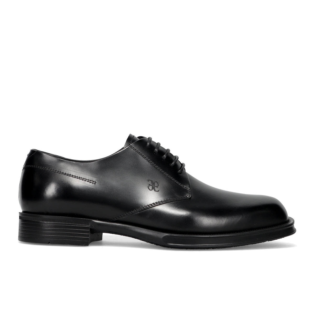 FABI: Scarpa derby elegante da uomo in pelle spazzolata nera