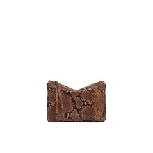 Nora pouch pelle stampa pitone cuoio