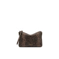 Gianni Chiarini: Pochette media Nora Pouch in pelle stampa pitone color marrone