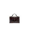 Gianni Chiarini: Cartella piccola Vicky in pelle stampa anguilla bordeaux