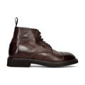 Green George: Scarpa mid cut da uomo in ricca pelle maremma lavata marrone con suola in gomma