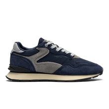 City blu scuro camoscio e nylon