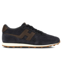 Athletic suede blu marrone