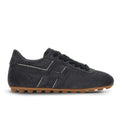 Hogan: Sneakers da donna Olympia in pelle scamosciata idrorepellente blu con H laterale con strass