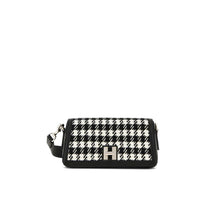 Flap h-turn mini pied de poule nero bianco