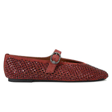 Mayfair ballet flat wine