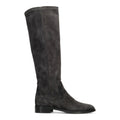 LORENZO MASIERO: Stivali da donna in camoscio elasticizzato idrorepellente grigio carbone