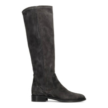 Stivale camoscio stretch carbone