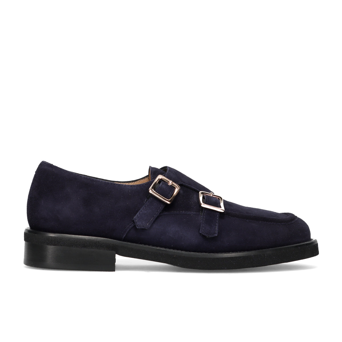 LUCA GROSSI: Scarpa doppi fibbia da donna in pelle scamosciata idrorepellente con suola in gomma