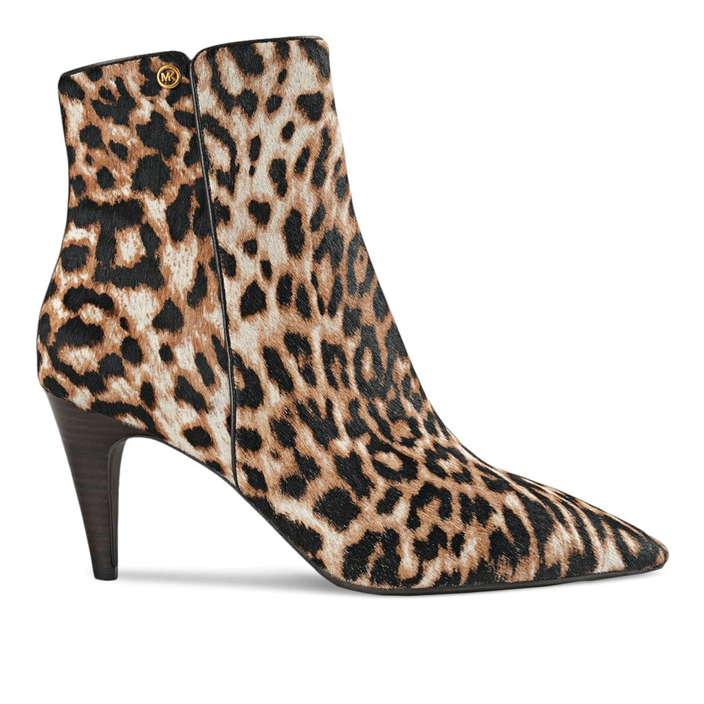 MICHAEL KORS: Stivaletto da donna Daniela in cavallino leopardato cammello con tacco medio
