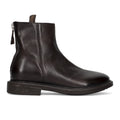 MOMA: Stivaletto da uomo Bristol in pelle vintage marrone scuro con zip posteriore