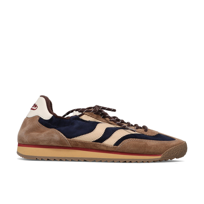 MRP Star: Sneakers da uomo modello Utah in camoscio tortora e velour blu scuro