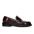 Napoleoni: Mocassino da donna Bia in spazzolata bordeaux con bucature decorative