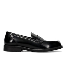 Penny loafer abrasivato nero