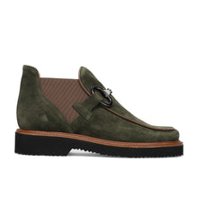 Tronchetto camoscio verde con morsetto