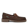 SEBAGO: Mocassini stringati da donna Docksides Ranger Muddy marrone scuro con tomaia in nabuk