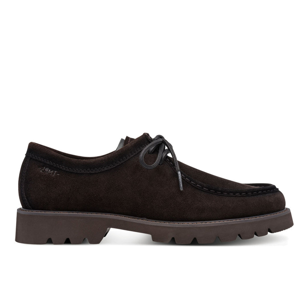 TAMARIS: Scarpa stringata da uomo modello norvegese in pelle scamosciato marrone scuro