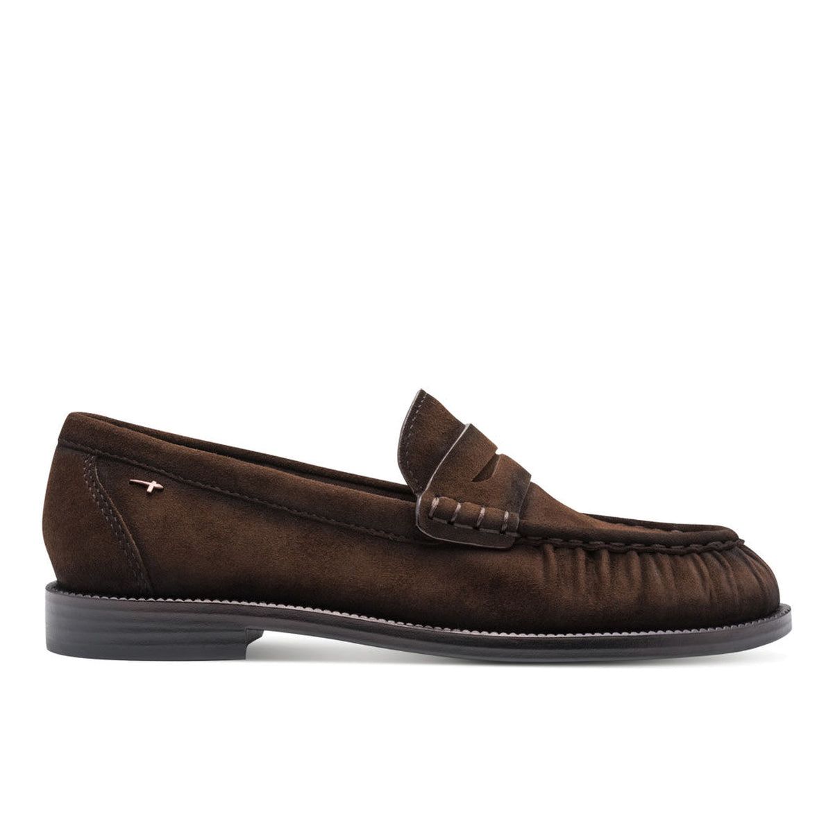 TAMARIS: Scarpa comoda da donna in pelle scamosciata idrorepellente arricciata marrone