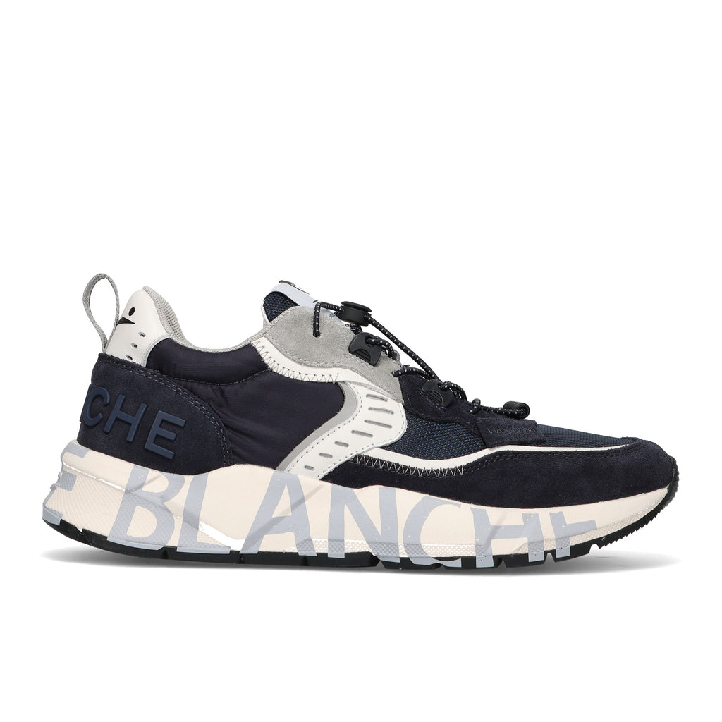 Voile Blanche: Sneaker da uomo Club 01 North Sails in camoscio e tessuto tecnico blu