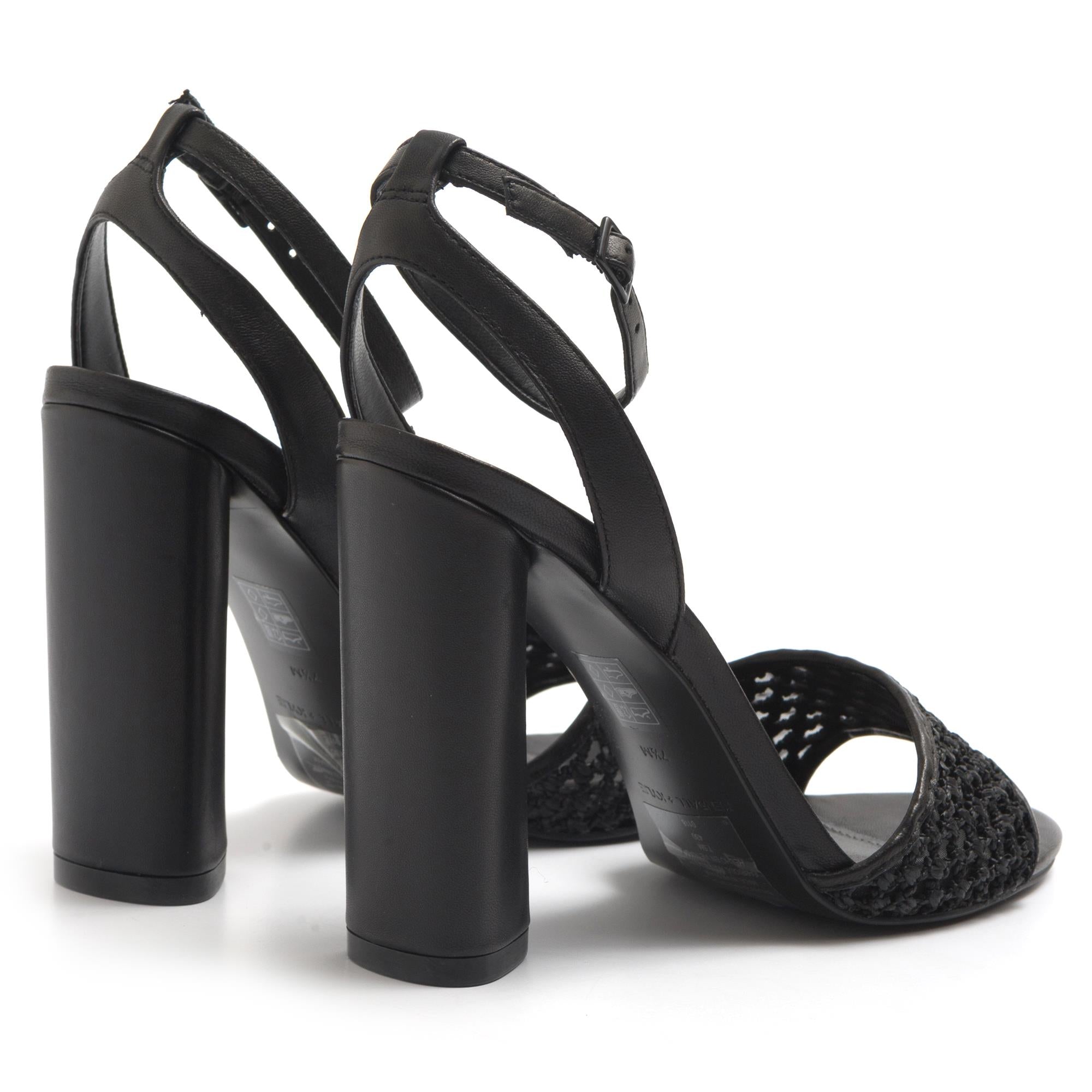 Sandalo Kendall + Kylie Genna nero con tacco alto