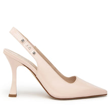 Slingback nerogiardini premium collection in vernice cipria