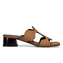 Slides nabuck cognac