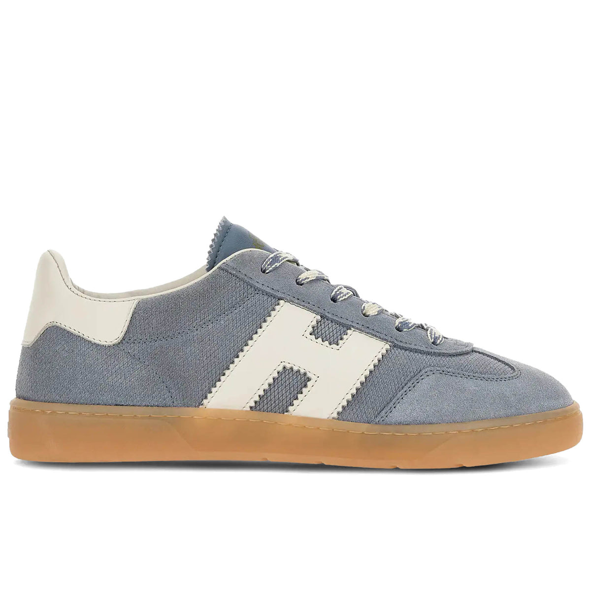Hogan: Sneakers da donna Hogan Cool in pelle scamosciata azzurra con H bianca