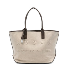 Shopping script media in cotone beige