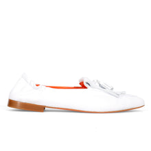 Flat frangia e nappine bianco